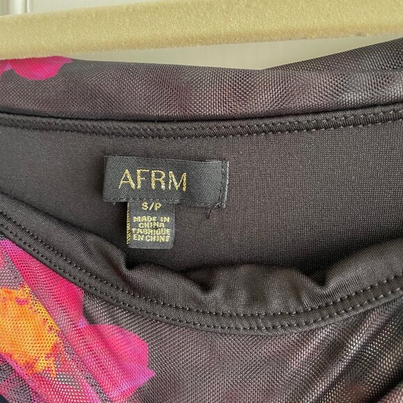 AFRM Praya Off-The-Shoulder Mesh Midi Dress SMALL - Picture 8 of 9